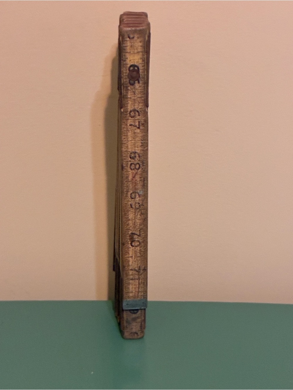 Vintage Wooden Folding Ruler